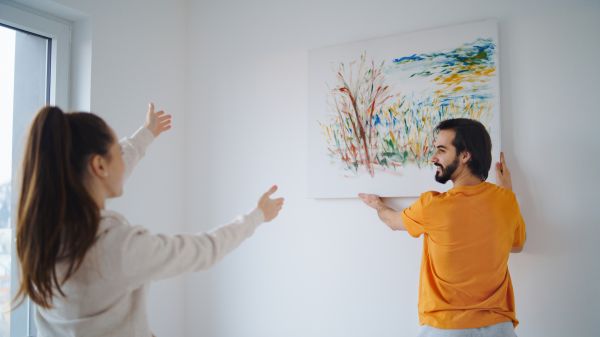 Artwork Hanging in Garland