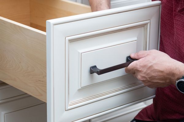 Cabinet Handle Installation in Garland