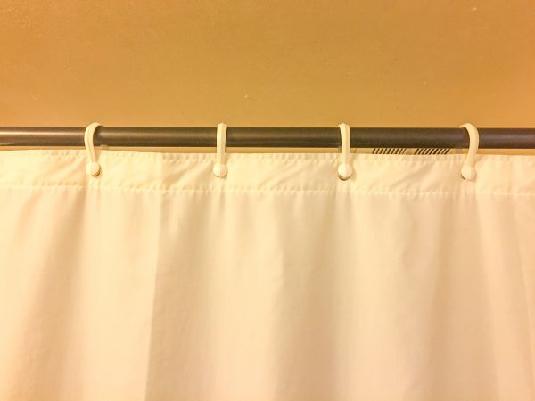 Shower Curtain Hanging in Garland